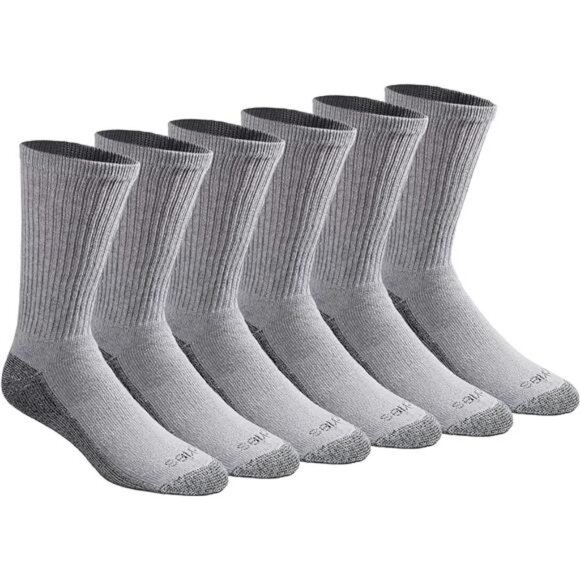 Other - Men's Moisture Wicking Crew Socks Cushioned Arch Support Breathable 6 Pack